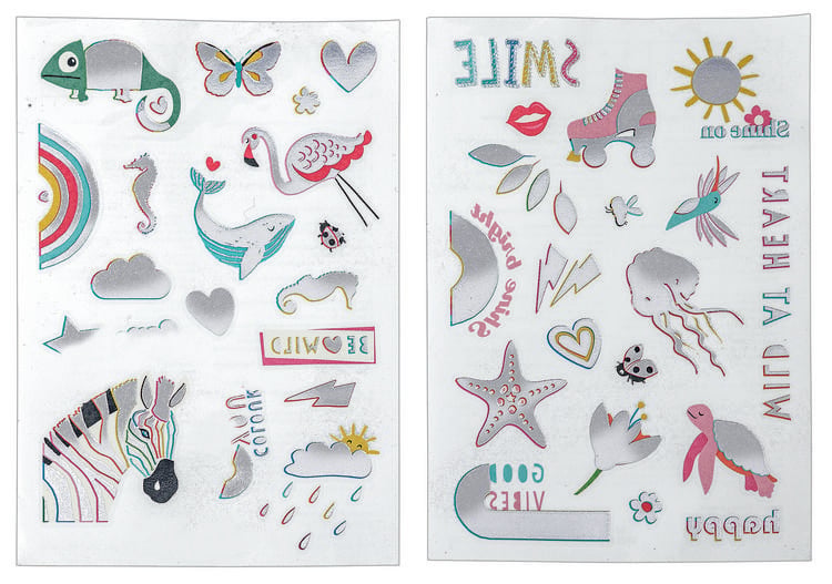 Produktbild: Lovely Planet Bunte Metallic-Tattoos