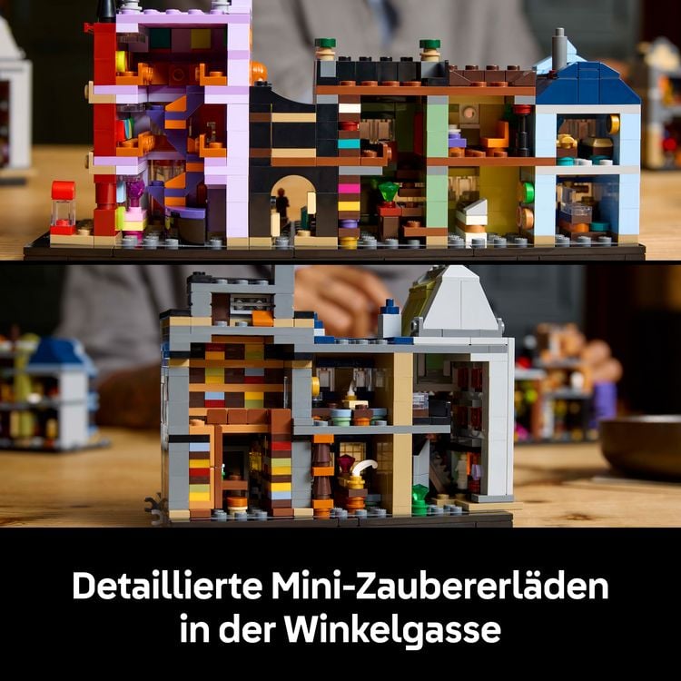 Produktbild: LEGO Harry Potter Die Zauberl&auml;den der Winkelgasse, 12 Mikrofiguren 76444