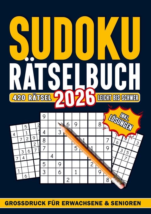 Produktbild: Sudoku f&uuml;r Erwachsene, Teenagers und Senioren: 420 R&auml;tsel inkl. L&ouml;sungen