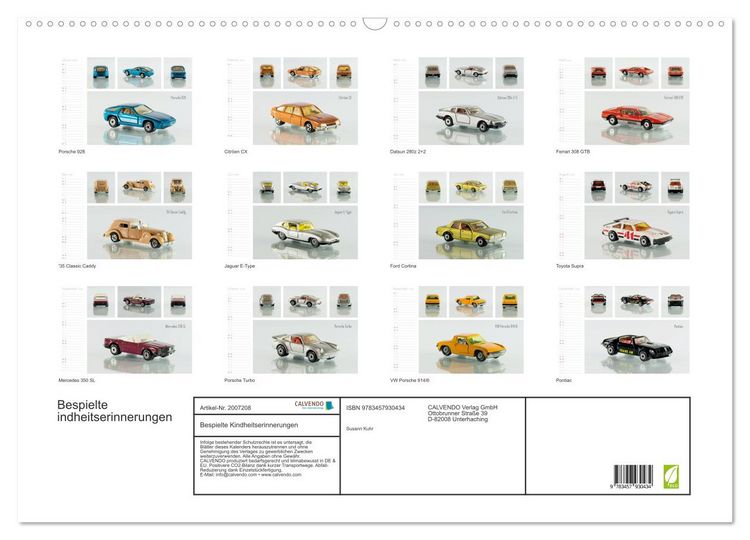 Produktbild: Bespielte Kindheitserinnerungen (Wandkalender 2026 DIN A2 quer), CALVENDO Monatskalender