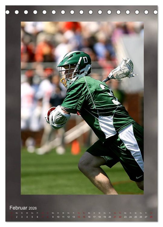 Produktbild: Teamsport - LACROSSE (Tischkalender 2026 DIN A5 hoch), CALVENDO Monatskalender