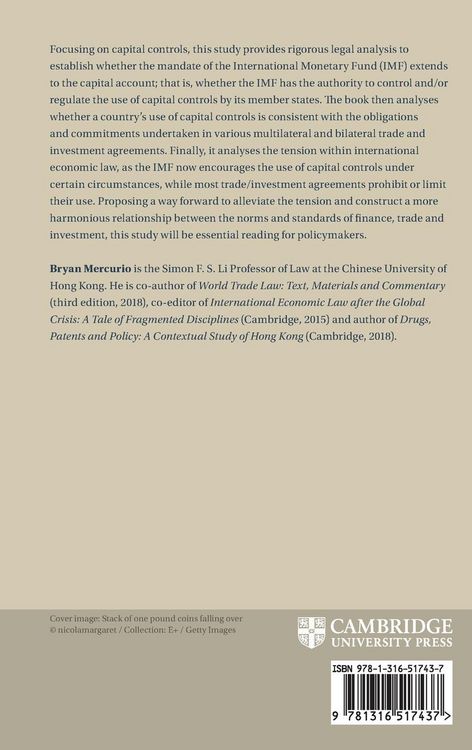 Produktbild: Capital Controls and International Economic Law
