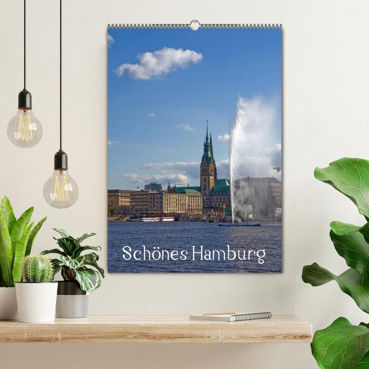 Produktbild: Sch&ouml;nes Hamburg (Wandkalender 2026 DIN A2 hoch), CALVENDO Monatskalender
