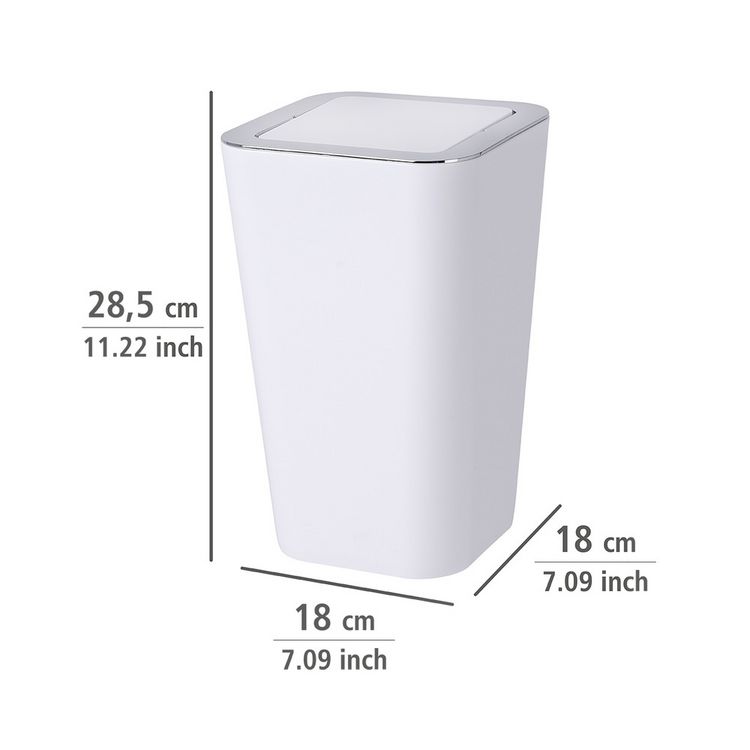 Produktbild: Schwingdeckeleimer Mod. Candy White 2er Set, je 6 Liter