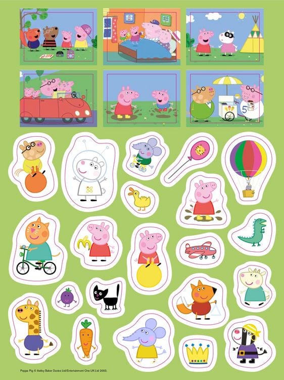 Produktbild: Peppa Pig Spa&szlig;-Set I Basteln - R&auml;tseln - Stickern