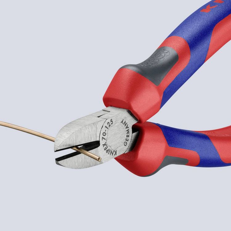 Produktbild: Knipex 70 02 125 Werkstatt Seitenschneider mit Facette 125mm