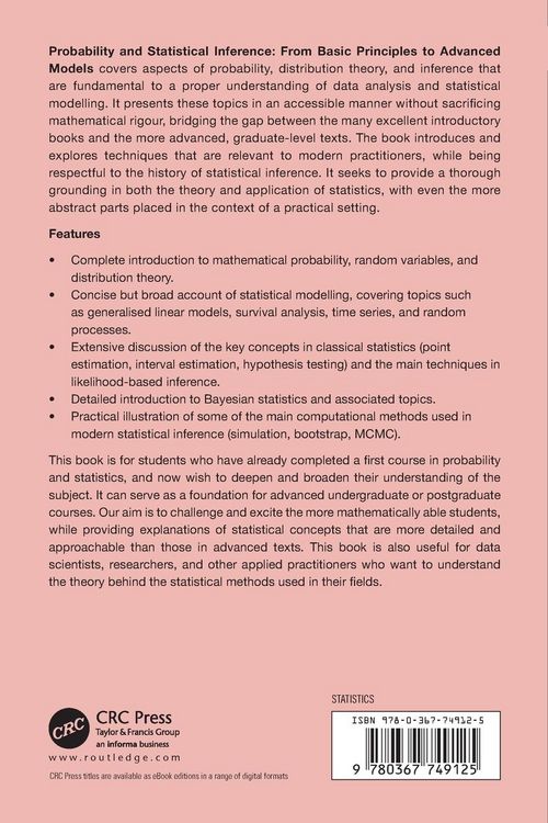 Produktbild: Probability and Statistical Inference