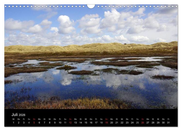 Produktbild: D&auml;nemark - Umgebung von Hvide Sande (Wandkalender 2026 DIN A3 quer), CALVENDO Monatskalender