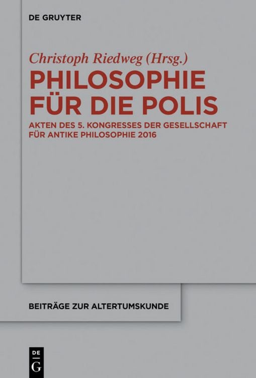 Produktbild: Philosophie f&uuml;r die Polis
