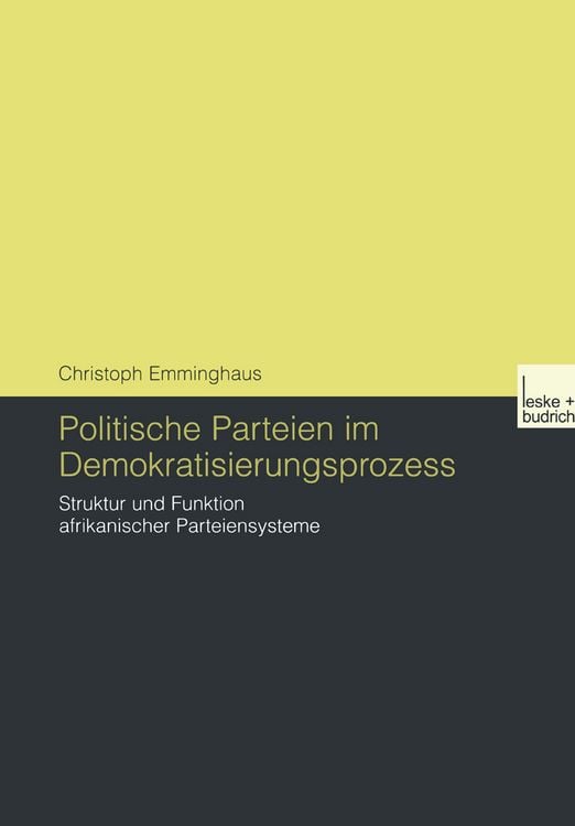 Produktbild: Politische Parteien im Demokratisierungsprozess