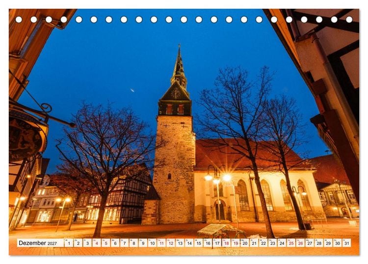 Produktbild: Ein Blick auf Osterode am Harz in Farbe (Tischkalender 2027 DIN A5 quer), CALVENDO Monatskalender
