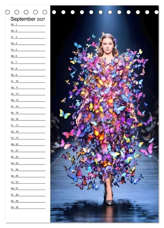 Produktbild: Impossible Couture - Futuristische Mode jenseits von Schwerkraft und Realit&auml;t (Tischkalender 2027 DIN A5 hoch), CALVENDO Monatskalender