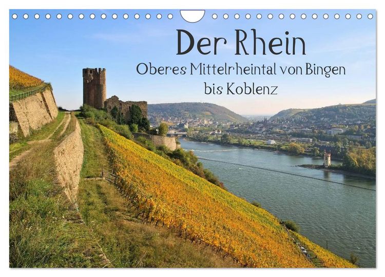 Produktbild: Der Rhein. Oberes Mittelrheintal von Bingen bis Koblenz (Wandkalender 2026 DIN A4 quer), CALVENDO Monatskalender