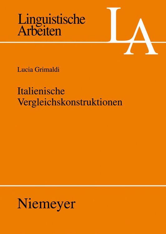 Produktbild: Italienische Vergleichskonstruktionen