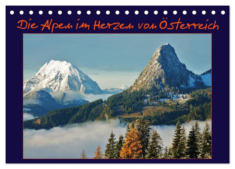 Produktbild: Die Alpen im Herzen von &Ouml;sterreich (Tischkalender 2026 DIN A5 quer), CALVENDO Monatskalender