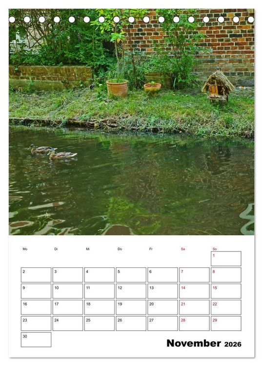 Produktbild: Boizenburg am Elberadweg (Tischkalender 2026 DIN A5 hoch), CALVENDO Monatskalender