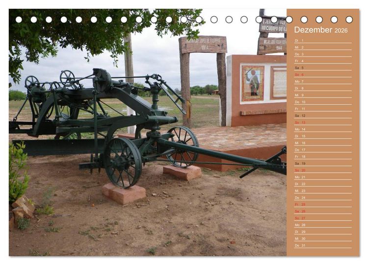 Produktbild: Bilder aus dem Chaco in Paraguay (Tischkalender 2026 DIN A5 quer), CALVENDO Monatskalender
