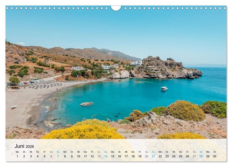 Produktbild: Kreta - Die sch&ouml;nsten Str&auml;nde (Wandkalender 2026 DIN A3 quer), CALVENDO Monatskalender