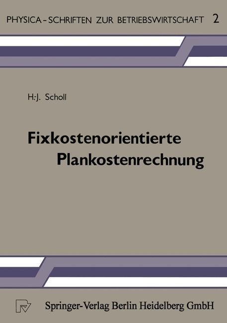 Produktbild: Fixkostenorientierte Plankostenrechnung