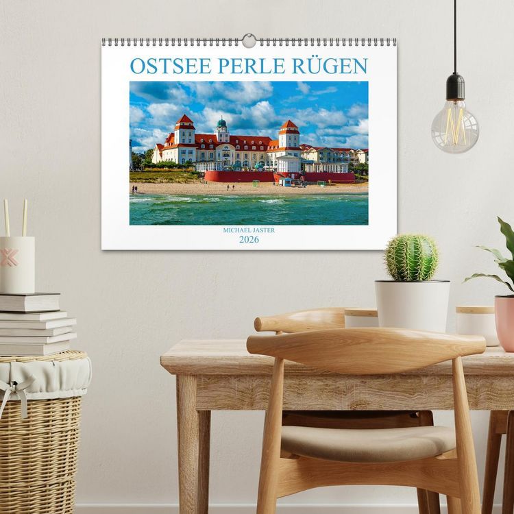 Produktbild: OSTSEE PERLE R&Uuml;GEN Michael Jaster (Wandkalender 2026 DIN A3 quer), CALVENDO Monatskalender