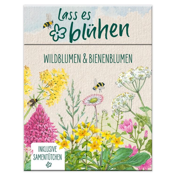 Produktbild: Lass es bl&uuml;hen - Wildblumen und Bienenblumen erkennen, inkl. Sament&uuml;tchen