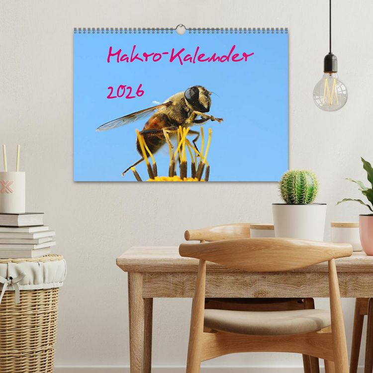 Produktbild: Makro-Kalender 2026 (Wandkalender 2026 DIN A3 quer), CALVENDO Monatskalender