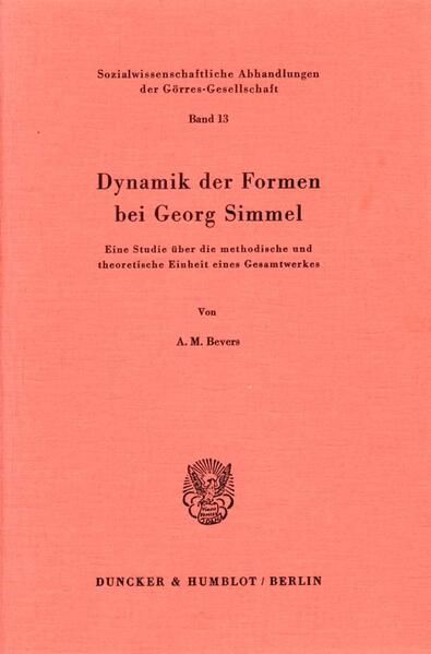 Produktbild: Dynamik der Formen bei Georg Simmel.