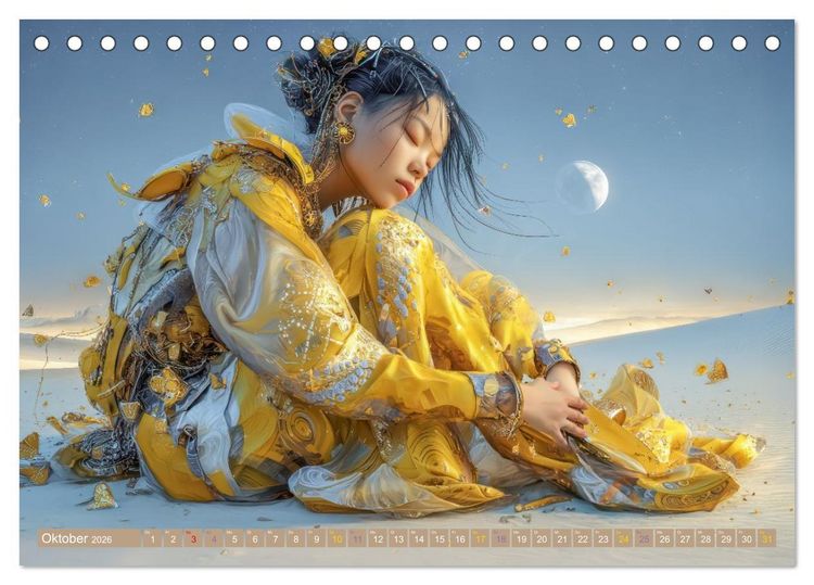 Produktbild: Anmutige Menschen - Atmosph&auml;risch und vertr&auml;umt (Tischkalender 2026 DIN A5 quer), CALVENDO Monatskalender