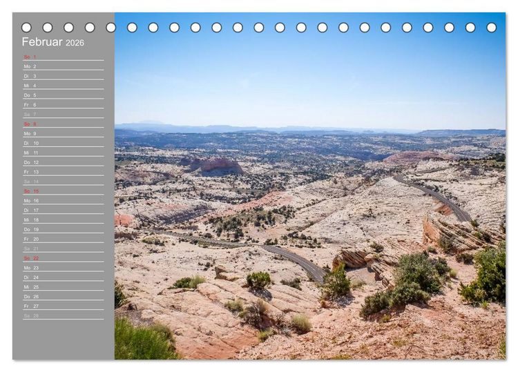Produktbild: Biker Paradies - Die Canyons der USA (Tischkalender 2026 DIN A5 quer), CALVENDO Monatskalender