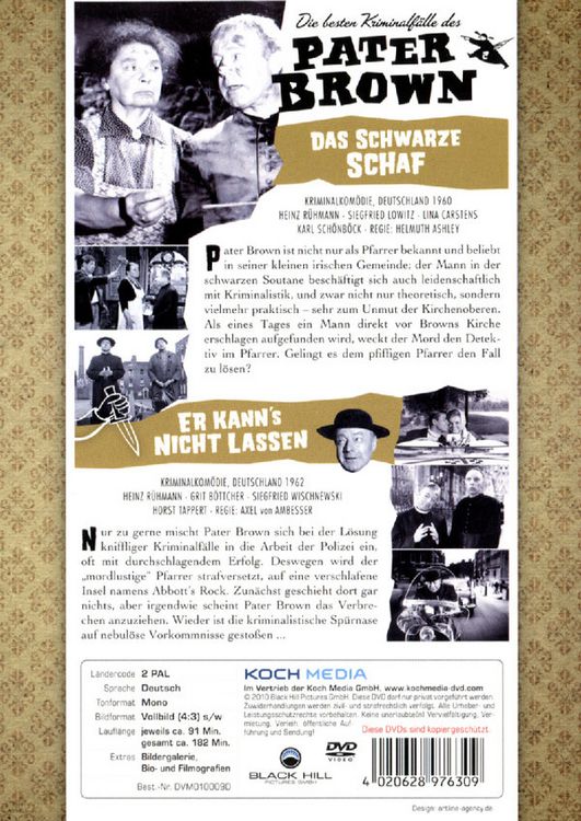 Produktbild: Die besten Kriminalf&auml;lle des Pater Brown [2 DVDs]