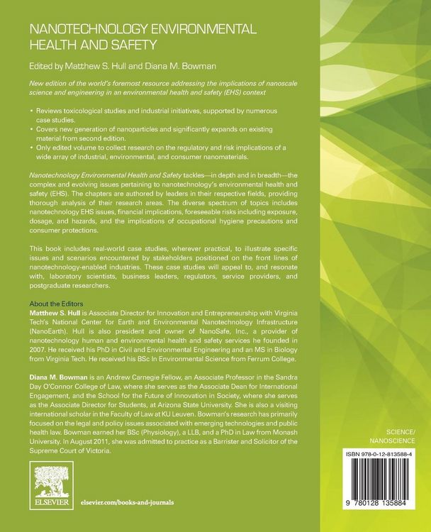 Produktbild: Nanotechnology Environmental Health and Safety