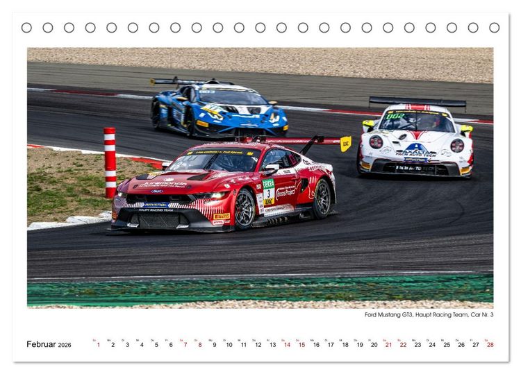 Produktbild: Wilde Mustangs am N&uuml;rburgring (Tischkalender 2026 DIN A5 quer), CALVENDO Monatskalender