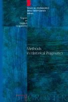 Produktbild: Methods in Historical Pragmatics