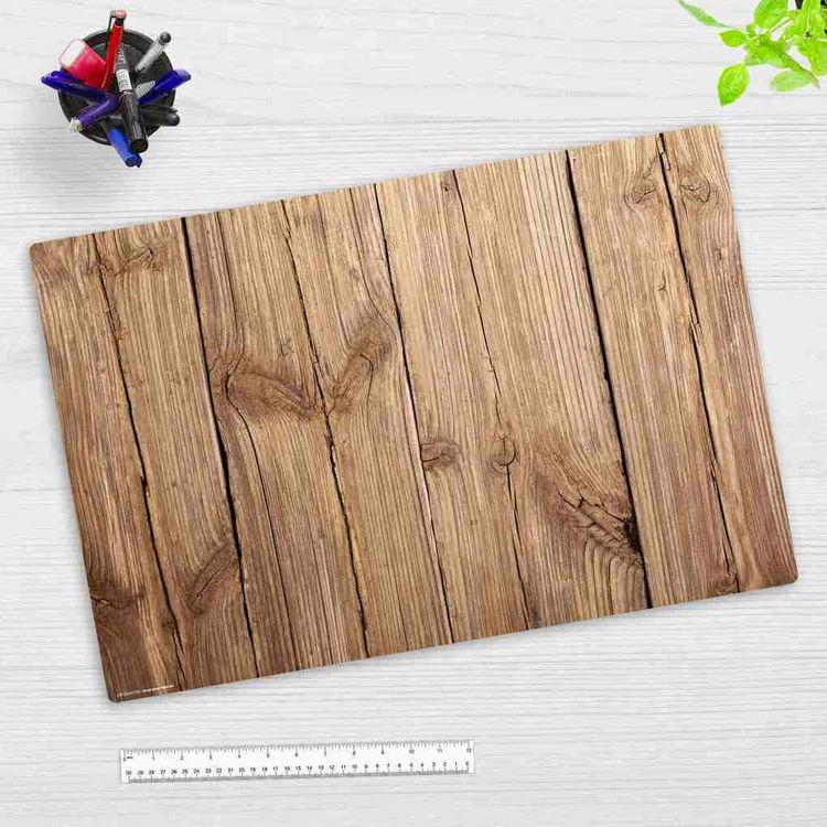 Produktbild: Cover-your-desk Schreibtischunterlage f&uuml;r Kinder und Erwachsene Holzdiele hellbraun , aus hochwertigem Vinyl, 60 x 40 cm