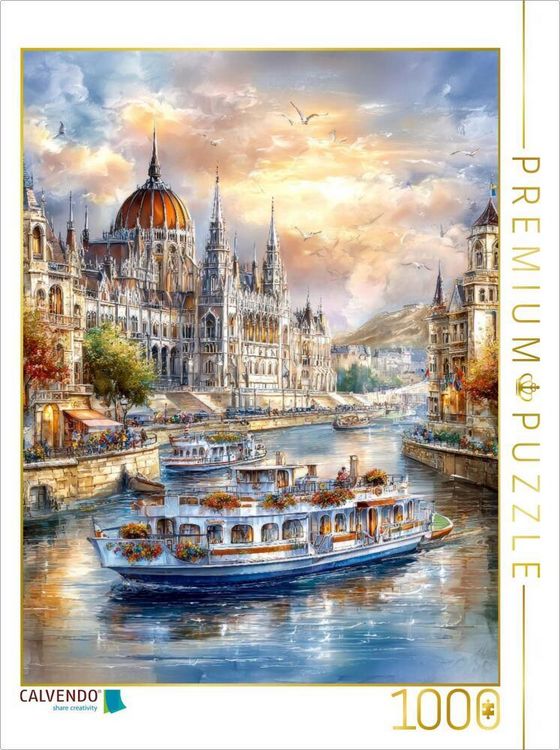 Produktbild: CALVENDO Puzzle Budapest - Parlamentsgeb&auml;ude | 1000 Teile Lege-Gr&ouml;&szlig;e 64x48cm Foto-Puzzle f&uuml;r gl&uuml;ckliche Stunden