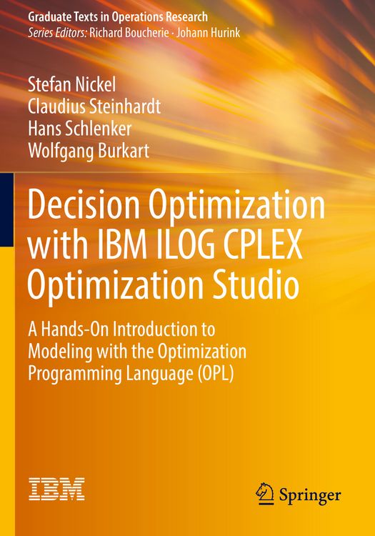 Produktbild: Decision Optimization with IBM ILOG CPLEX Optimization Studio