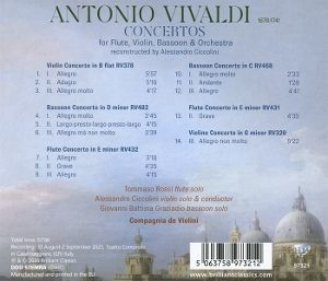 Produktbild: Vivaldi Concertos for Flute,Violin,Bassoon&Orch.