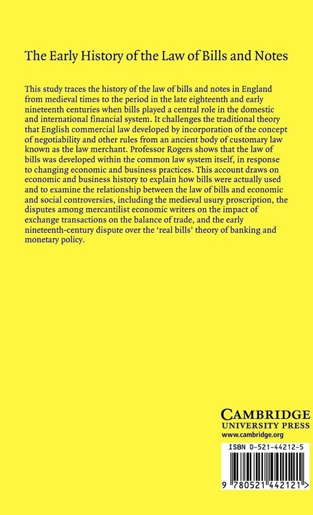 Produktbild: The Early History of the Law of Bills and Notes
