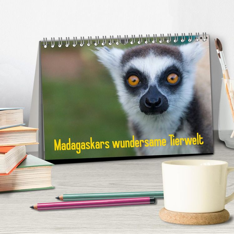 Produktbild: Madagaskars wundersame Tierwelt (Tischkalender 2026 DIN A5 quer), CALVENDO Monatskalender