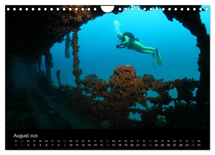 Produktbild: Bilder der Tiefe 2026 (Wandkalender 2026 DIN A4 quer), CALVENDO Monatskalender