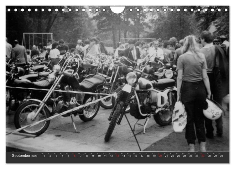Produktbild: east Rider - Biker und Bikes aus der DDR (Wandkalender 2026 DIN A4 quer), CALVENDO Monatskalender