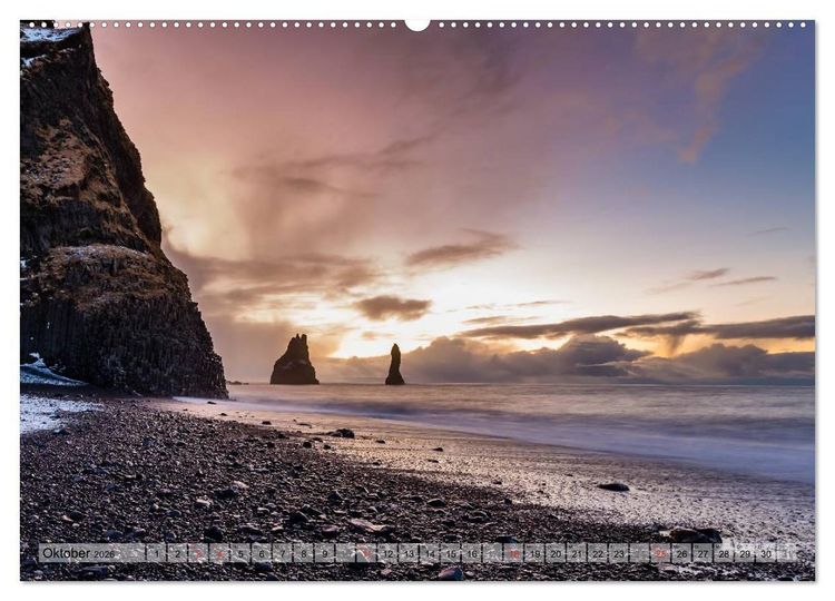 Produktbild: Island im Winter (hochwertiger Premium Wandkalender 2026 DIN A2 quer), Kunstdruck in Hochglanz