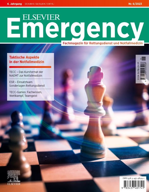 Produktbild: ELSEVIER Emergency. Taktische Aspekte in der Notfallmedizin. 6/2023
