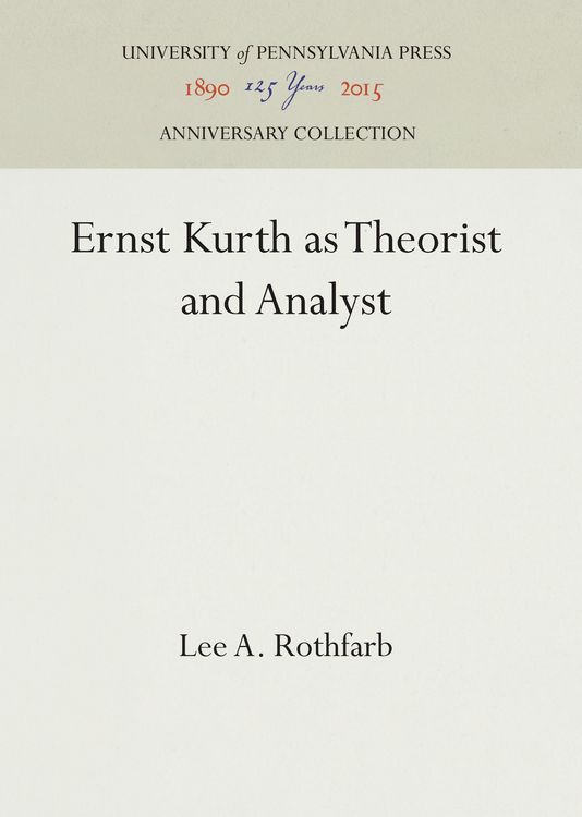 Produktbild: Ernst Kurth as Theorist and Analyst