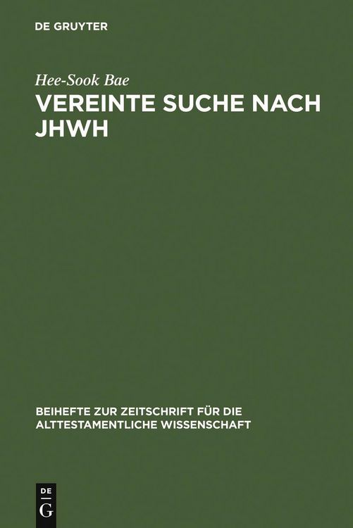 Produktbild: Vereinte Suche nach JHWH