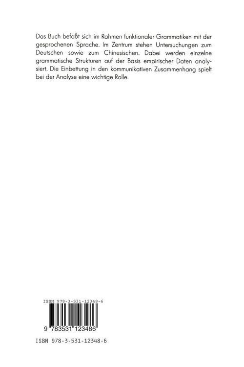 Produktbild: Funktionale Grammatik und Sprachbeschreibung