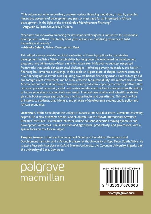 Produktbild: Financing Sustainable Development in Africa