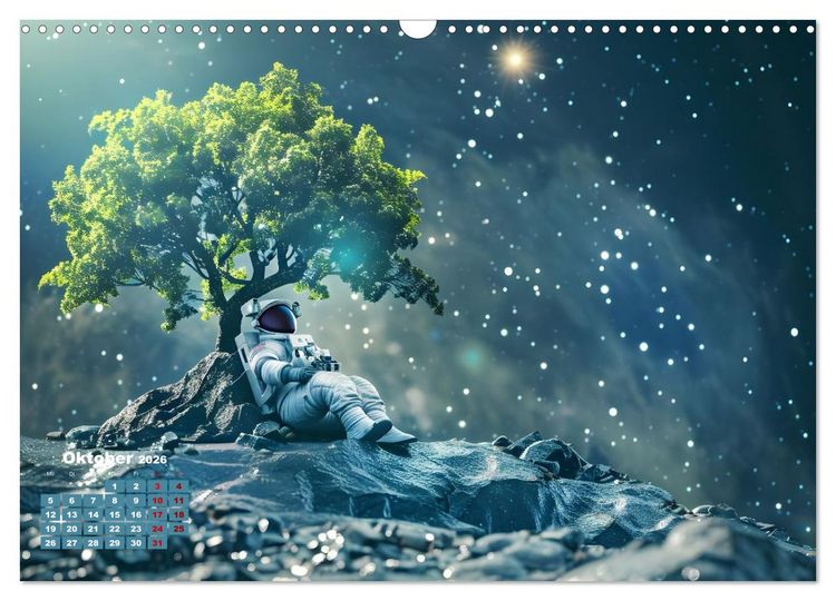 Produktbild: Zwischen Sternenstaub und Stille (Wandkalender 2026 DIN A3 quer), CALVENDO Monatskalender