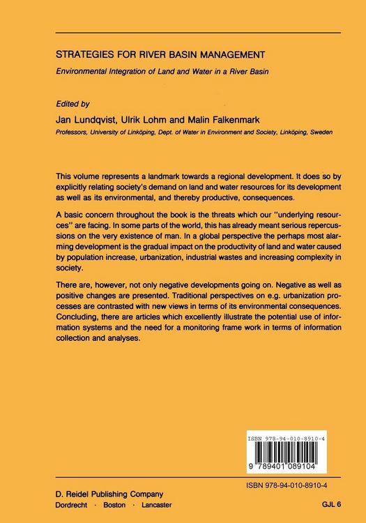 Produktbild: Strategies for River Basin Management