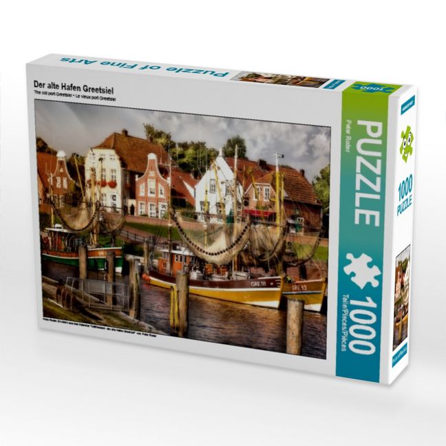 Produktbild: CALVENDO Puzzle Der alte Hafen Greetsiel | 1000 Teile Lege-Gr&ouml;&szlig;e 64x48cm Foto-Puzzle f&uuml;r gl&uuml;ckliche Stunden
